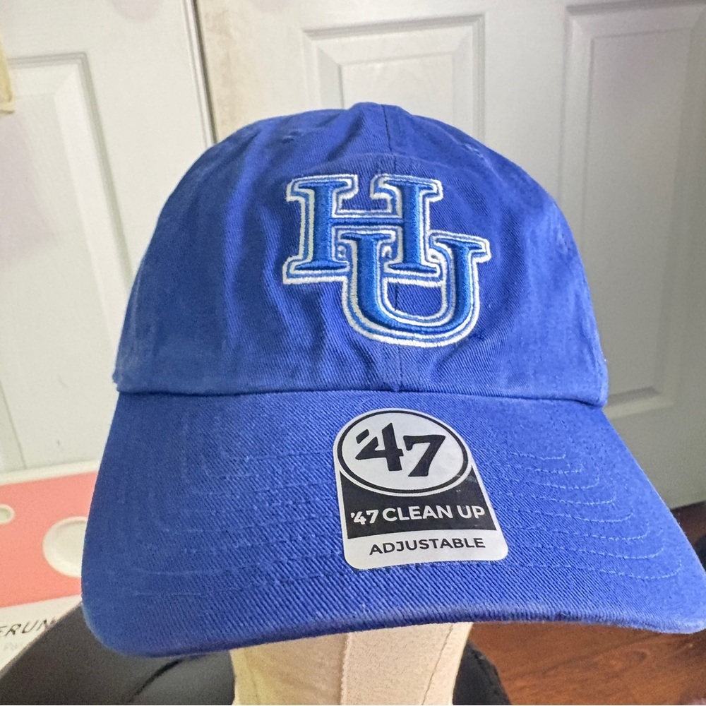 Hampton University HU Adjustable Hat Blue HBCU ‘47 Clean Up Dad Cap Collegiate